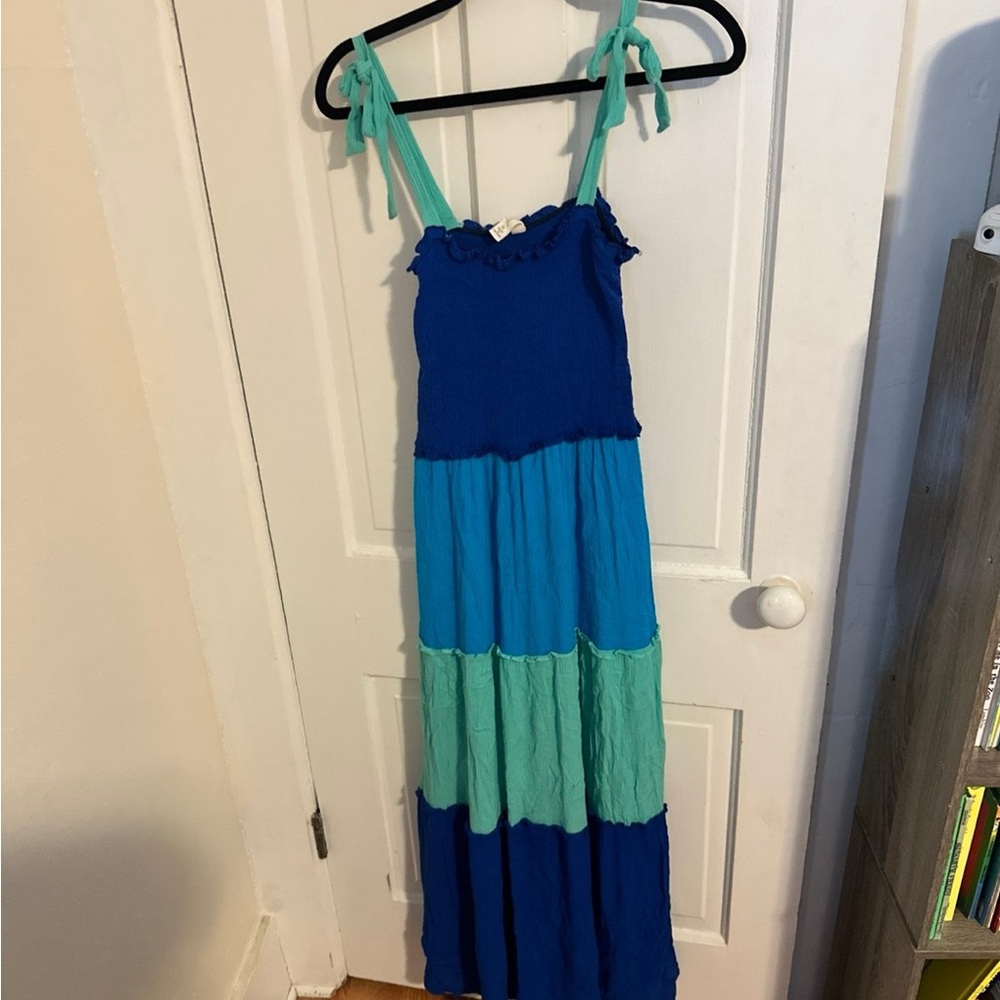 BeBop Vibrant Blue and Teal Dress